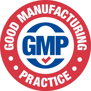 GMP-certified manufacturing badge, one of the baseline quality signals to look for on a berberine supplement