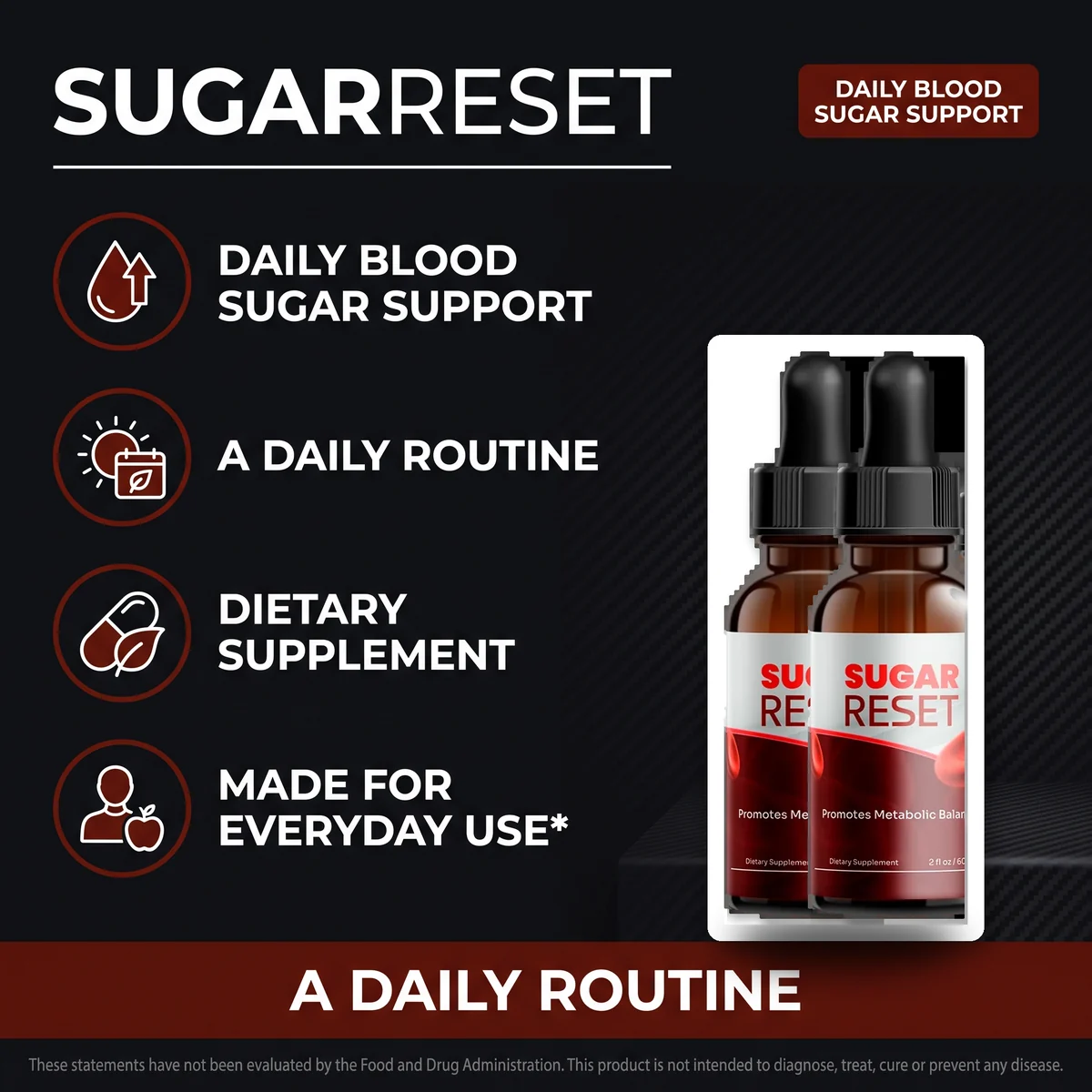 Sugar Reset Walmart search answer: the SugarReset daily blood sugar support graphic with a two-bottle pack